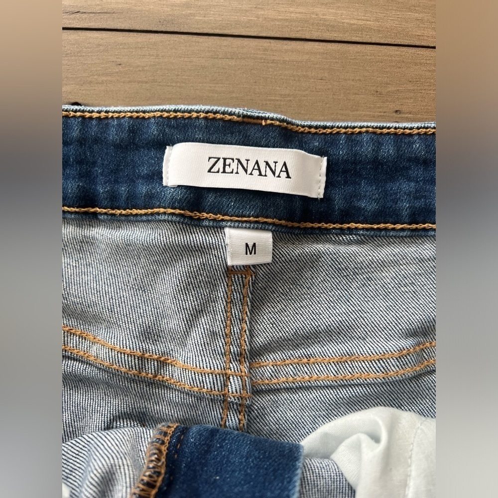 Summer Time Sunshine Zenana Distressed Denim Shorts - Picture 8 of 8